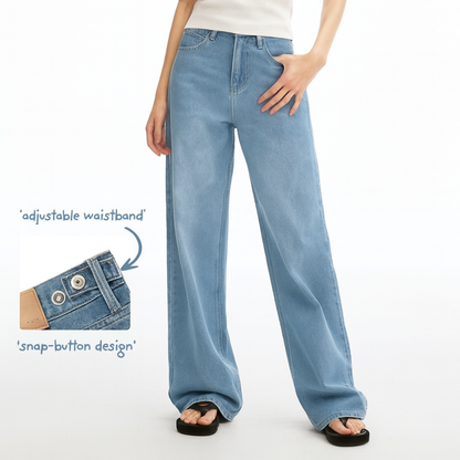 Adjustable Waist Baggy Jeans