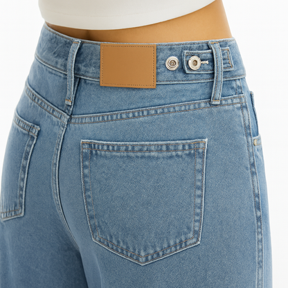 Adjustable Waist Baggy Jeans
