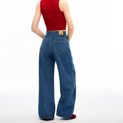 Adjustable Waist Baggy Jeans